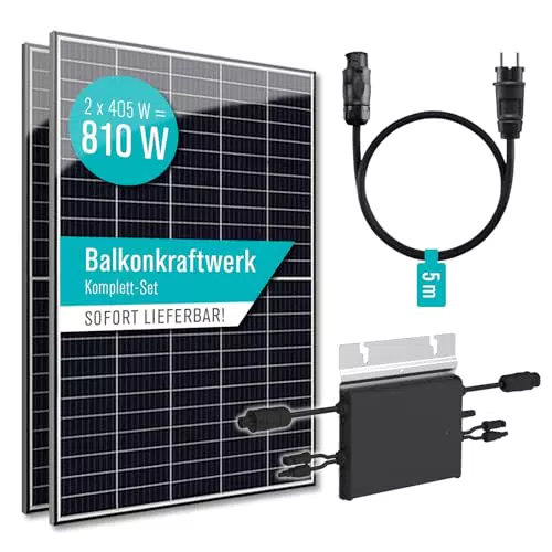 PIANETA Balkonkraftwerk 810W / 600w 2 x 405w der Marken Ja Solar Module