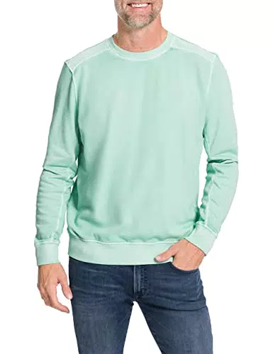 Pioneer Herren Sweat Crew Neck Sweatshirt, Lagoon Washed