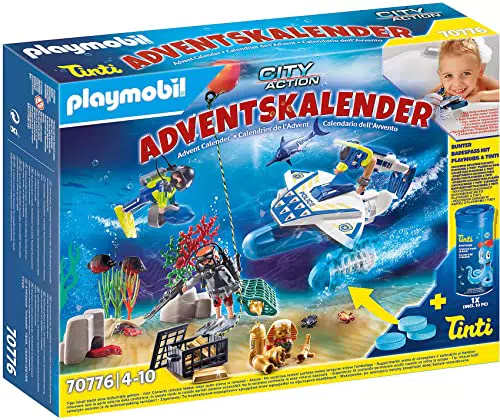PLAYMOBIL Adventskalender 70776 Badespaß Polizeitaucheinsatz