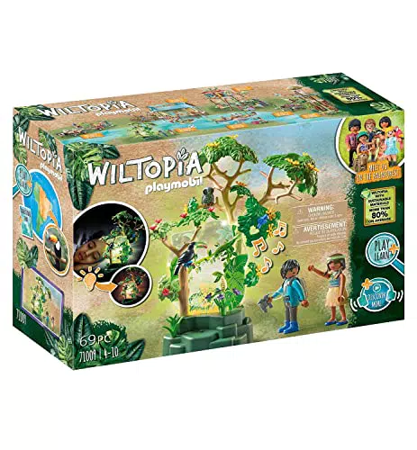 PLAYMOBIL Wiltopia 71009 Nachtlicht Regenwald mit Spielzeugtieren