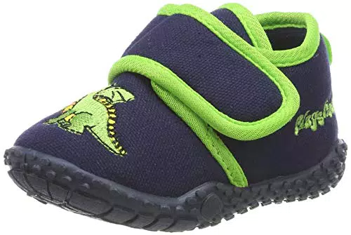 Playshoes Jungen Drache Hausschuhe, Marine