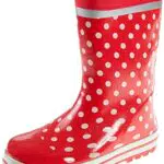 Playshoes Mädchen Gummistiefel, Rot Punkte
