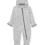 Playshoes Unisex Baby Strickfleece-Overall 421010, 33 - Grau