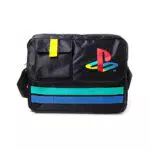 Playstation Retro Logo Kuriertasche 35 cm schwarz, Schwarz