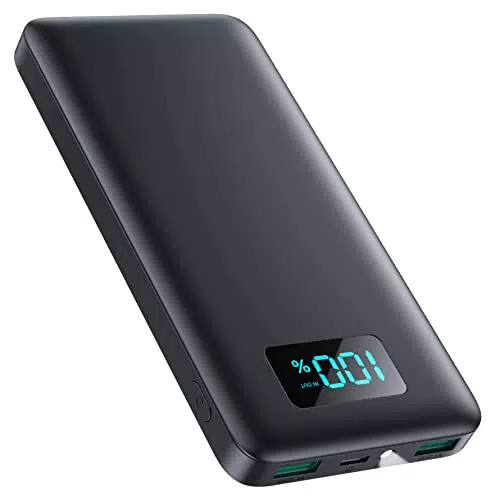 Power Bank 13800mAh, Ultra Sottile Powerbank 3A PD USB C Ingressi & Uscite