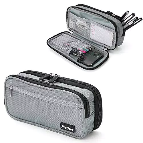 ProCase Federmäppchen 2 Schicht Stifte Tasche für Schreibwaren