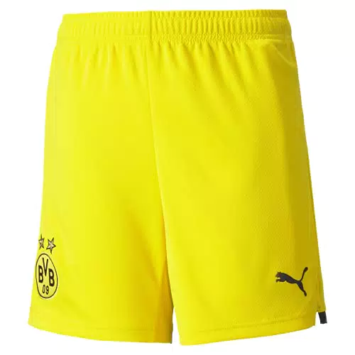 PUMA BVB Shorts Replica Jr, Cyber Yellow-Puma Black