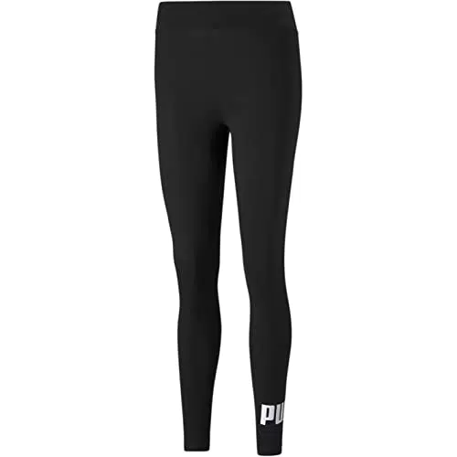 PUMA Damen Logo Leggings, Puma Schwarz, XL