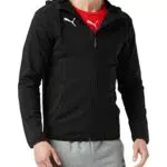 PUMA Herren, LIGA Casuals Hoody Jacket Jacke, Schwarz