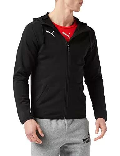 PUMA Herren, LIGA Casuals Hoody Jacket Jacke, Schwarz