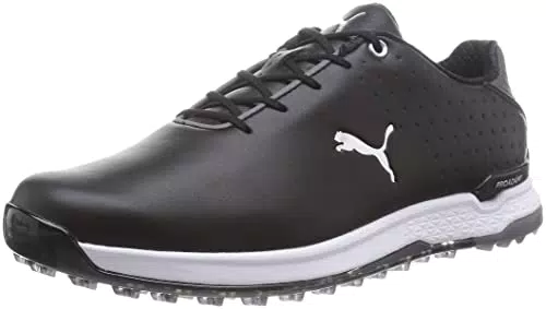 PUMA Herren PROADAPT ALPHACAT Leather Golfschuh, Black Silver