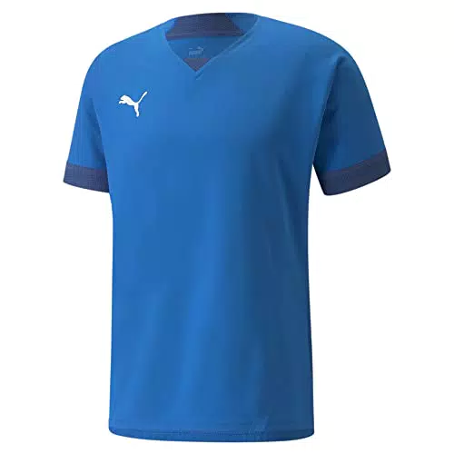 PUMA Herren Teamfinal-Trikot Fußballtrikot, Electric Blue Limonade Limoges