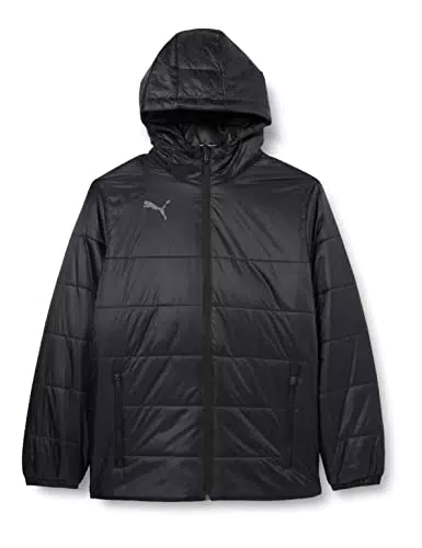 PUMA Herren Teamliga Padded Jacket Jacke, Puma Black-Puma White