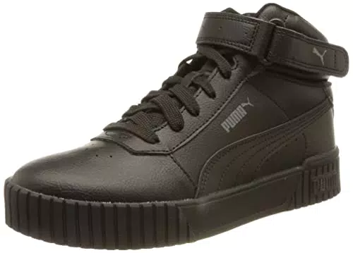 PUMA Mädchen Carina 2.0 Mid Jr Sneaker, Puma Black Black Dark Shadow