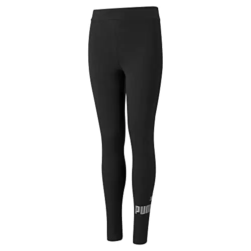 PUMA Mädchen Ess+ Logo Leggings G Strumpfhose, Schwarz