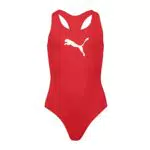 PUMA Mädchen Swimsuit, red, 164