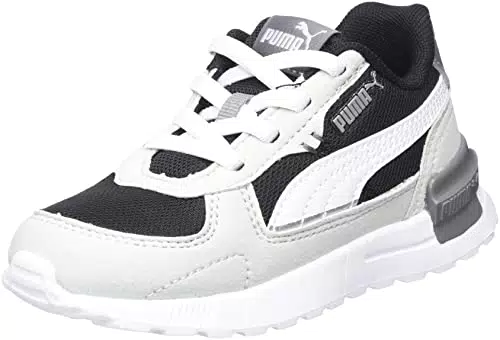 PUMA Unisex Baby Graviton AC Inf Sneaker, Gray Violet Black White Silver-Steel Gray