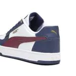 PUMA Unisex Caven 2.0 Sneaker, White Dark Jasper Navy Gold