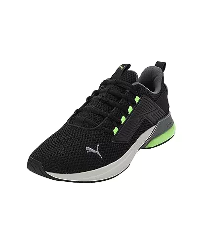 PUMA Unisex Cell Rapid Straßen-Laufschuh, Black Cool Dark Gray Pro Green