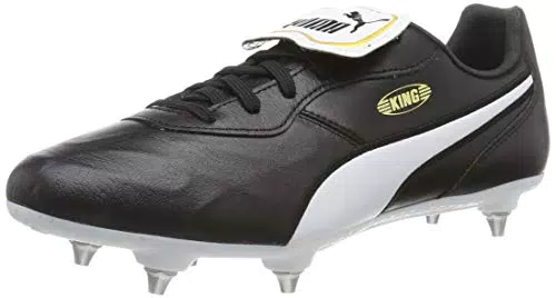 PUMA Unisex King Top SG Fußballschuh, Black White