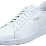 PUMA Unisex SMASH V2 L Low-Top Trainers, PUMA WHITE-PUMA WHITE
