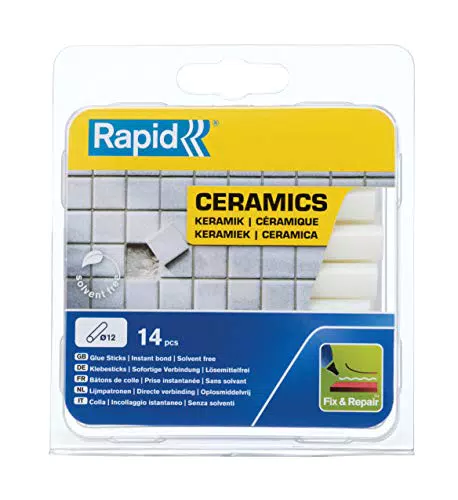 Rapid Heißklebesticks für Keramik, 14 Klebesticks 94mm Länge