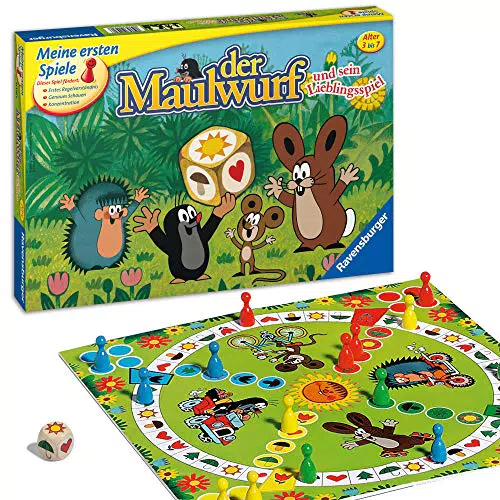 Ravensburger Kinderspiele 21570 - Der Maulwurf und sein Lieblingsspiel - Spieleklassiker für Kinder