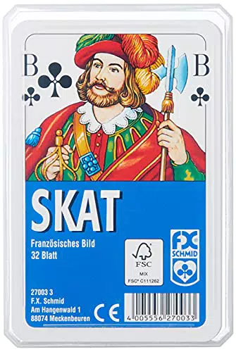 Ravensburger 27003 - Skat, Französisches Bild, 32 Karten in Klarsicht-Box