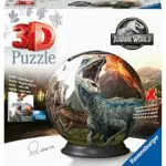 Ravensburger 3D Puzzle 11757 - Puzzle-Ball Jurassic World - 72 Teile - Puzzle-Ball für Dinosaurier-Fans ab 6 Jahren