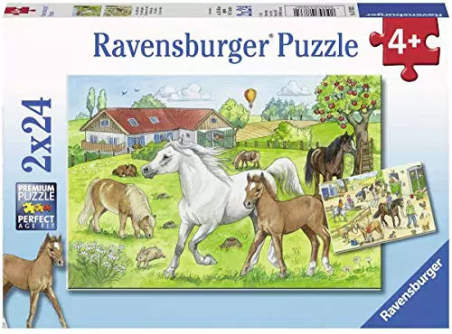 Ravensburger Kinderpuzzle - 07833 Auf dem Pferdehof - Puzzle für Kinder ab 4 Jahren