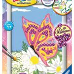 Ravensburger Malen nach Zahlen 28474 - Schmetterling - Malen nach Zahlen für Kinder ab 7 Jahren