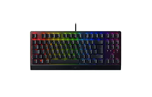 Razer BlackWidow V3 Tenkeyless - Mechanische Gaming-Tastatur ohne Ziffernblock QWERTZ DE-Layout
