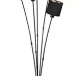 Reality Leuchten Stehleuchte Tommy R46335979, Metall Schwarz matt