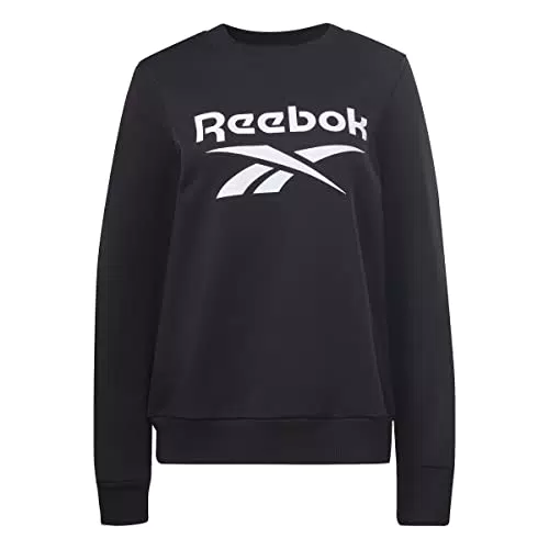 Reebok Damen Identity Big Logo Crew Langarm Sweatshirt