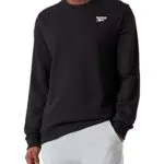 Reebok Herren Identity French Terry Logo Crew Langarm Sweatshirt