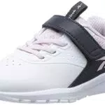 Reebok Rush Runner 4.0 Sneaker, Footwear White/Pixel Pink/Vector Navy