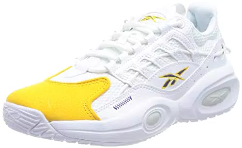 Reebok Solution Mid Sneaker, Footwear White Collegiate Gold Bold Purple