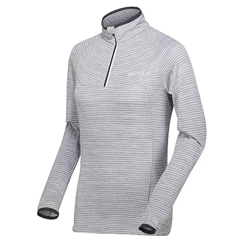 Regatta Damen Womens Yonder Quick Dry Grid Fabric Performance Wicking Zip Neck Fleece T-Shirts/Polo-Hemden/Westen