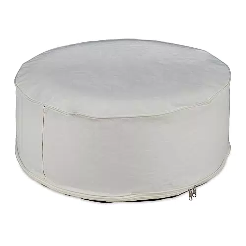 Relaxdays Aufblasbarer Hocker, Outdoor Pouf für Garten