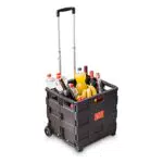 Relaxdays Einkaufstrolley, Klappbar, Einkaufsroller bis 35 kg