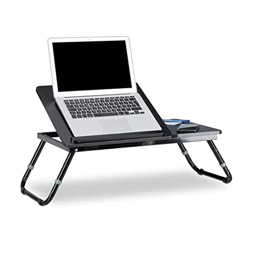 Relaxdays Laptoptisch, Lapschreibtisch, Betttisch, Betttablett