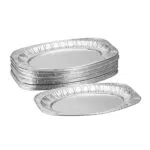 Relaxdays Servierplatten Alu, 25er Set, B x T: ca. 35 x 24 cm
