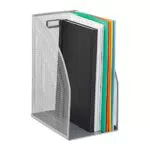 Relaxdays Stehsammler Metall, DIN A4, Stehordner breit