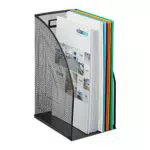 Relaxdays Stehsammler Metall, DIN A4, Stehordner breit