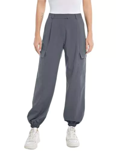Replay Damen W8085 Hose, 493 Iron Gray, 23W EU