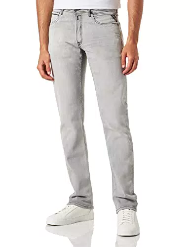 Replay Herren Grover Jeans, 095 Light Grey