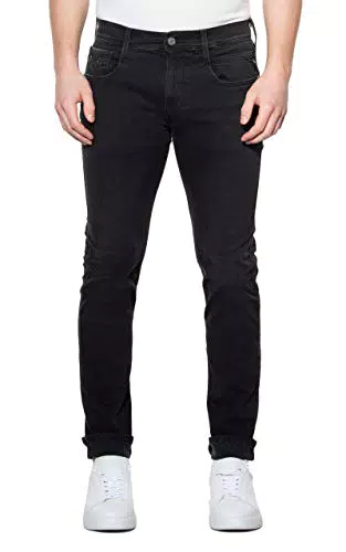 Replay Herren Jeans Anbass Slim-Fit Hyperflex mit Stretch