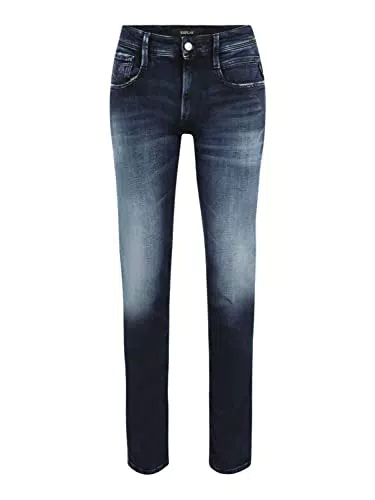 Replay Herren Jeans Anbass Slim-Fit mit Stretch, Blau