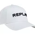 Replay Unisex Baseball Cap mit Logo, Weiß, Onesize