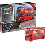 REVELL 07720 originalgetreuer Modellbausatz des London Bus Level 5 im Maßstab 1:24 für Experten